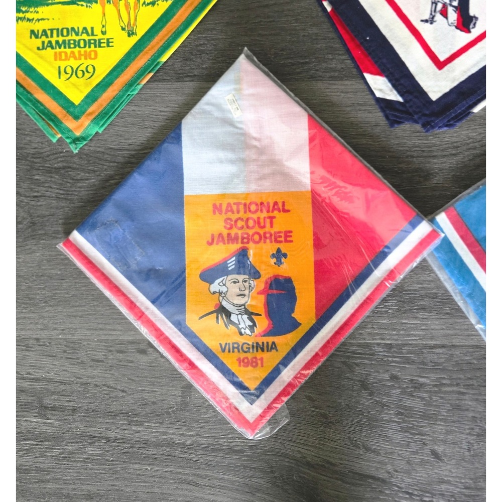 Lot of 6 Vintage BSA National Scout‎ Jamboree Neckerchiefs - Picture 4 of 7